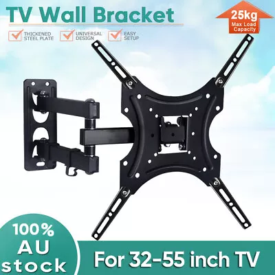 $20.05 • Buy Full Motion Tilt VESA TV Wall Mount Bracket Swivel 17 24 32 37 40 42 50 55 Inch