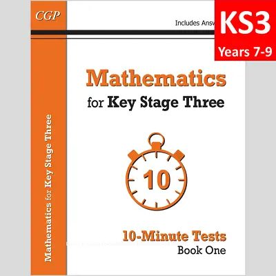 £6.99 • Buy KS3 Years 7-9 Mathematics 10 Minute Tests Book 1 With Answer CGP