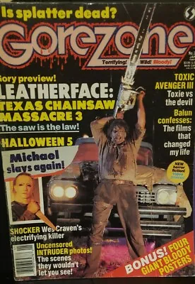 $9.99 • Buy Vintage GoreZone Magazine #11 January 1990 Fangoria Leather Face Michael Myers