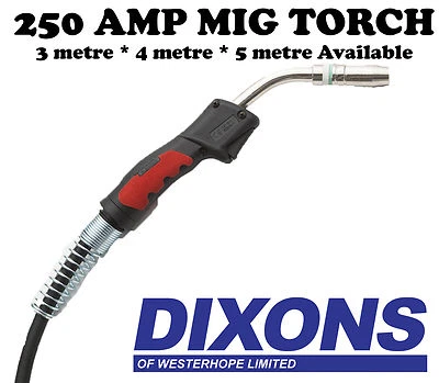 £145.50 • Buy Lincoln Electric MIG 250 Amp Welder Torch 3 4 5 Metre Euro Connection MB25 MB 25