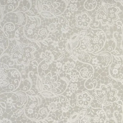 £10.99 • Buy Clarke And Clarke Lace Pebble Grey 100% Cotton Fabric 