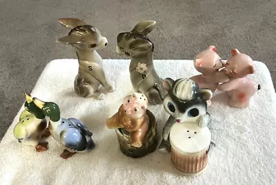 Vintage Salt And Pepper Shakers Lot Of 5 Sets • $15