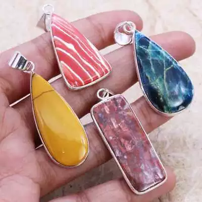 Outstanding Mookaite Apatite 925 Silver Plated Pendant Wholesale Lot Of 1.5-2  • $4.99