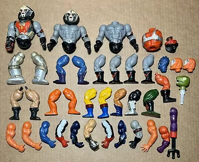 Lot Of Vintage MOTU He-Man Masters Of The Universe Figure Parts Heads Arms Legs • $60