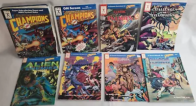 CHAMPIONS FOURTH ED RPG 11 Book Lot Super Hero Games I.C.E. • $109