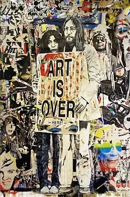 Mr Brainwash  20210 'ART IS OVER' Signed  • $1250