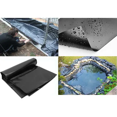 £6.26 • Buy Heavy Duty Fish Pond Liner Membrane Garden Pool Outdoor Landscaping 200gsm UK