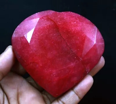 Limited Stone Heart Shape Certified 800 Carat Red Ruby African Gemstone ASB • $45.35