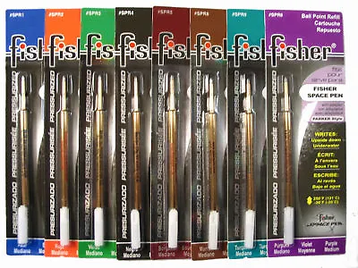 £40.21 • Buy 8 Value PACK Multi Color Parker Style Refills By Fisher Space Pen SPR12345689