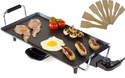 £28.95 • Buy Large Teppanyaki Grill Table Electric Hot Plate Bbq Griddle Camping 2000w