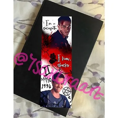 Kai Parker Bookmark The Vampire Diaries Bookmark TVD Quote Print Chris Wood Fans • £4.99