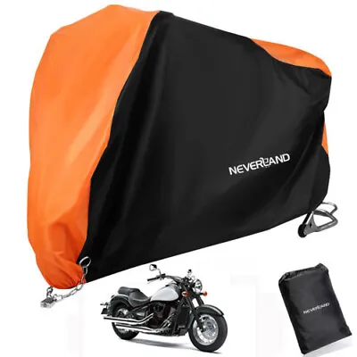 NEVERLAND Motorcycle Cover Waterproof Dust Sun For Kawasaki Vulcan 900 Custom • $20.98