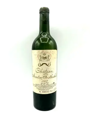 Chateau Mouton Rothschild   Rare 1937    Empty Collectable Wine Bottle • $444.44