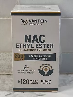 VANTEIN NAC Ethyl Ester Glutathione Enhancer 200mg 120 Capsules Exp.  04/2026 • $16.50