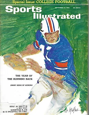 1964 9/21 Sports Illustrated Magazine Football Jimmy Sidle Auburn Tigers VG • $12.99