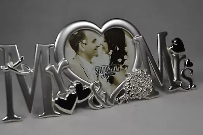 £8.95 • Buy Wedding Gift Bride And Groom Photo Frame Mr And Mrs Wedding Photo Frame Gift Uk