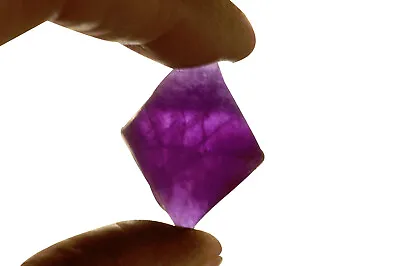 DARK Purple Fluorite Octahedron 1 3/4   Metaphysical Chakra Healing Crystal • $11.99