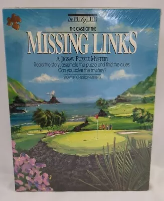 NEW 1990 BePuzzled Jigsaw Puzzle Mystery THE CASE OF THE MISSING LINKS 500 Piece • $8.98