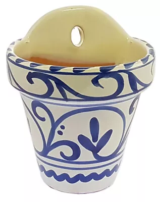 £13.99 • Buy Spanish Terracotta Wall Planter 17 Cm X 14 Cm Spanish Handmade Ceramic Pottery