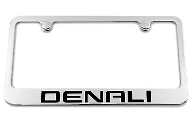 Denali Black Engraved Chrome Plated License Plate Frame Made In USA In-Stock • $33.95