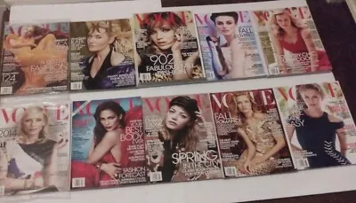 Vogue Magazines Lot Of 10 2012-2014 • $29.99