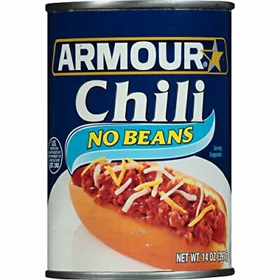 Armour Star Chili No Beans 14 Oz [12-Cans] • $59.79