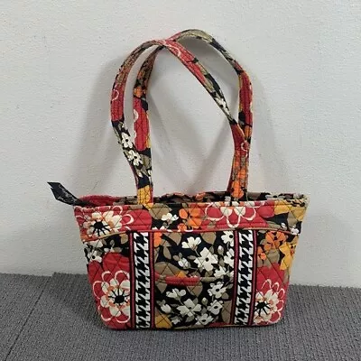 Vera Bradley Shoulder Bag Small Retired Bittersweet Floral Quilted Handbag Purse • $16