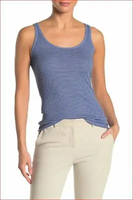 VINCE Women Tank Shirt Tee VX79083445 403PDS Cotton Blend Blue Sz XS $65 • $23.19