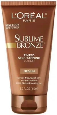 L'Oreal Paris Sublime Bronze Tinted Self-Tanning Lotion Light Medium 145 Ml • £21.62