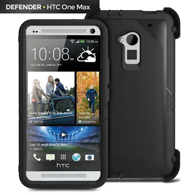 OtterBox 77-34019 Defender Series Case For HTC One Max Black • $5.88