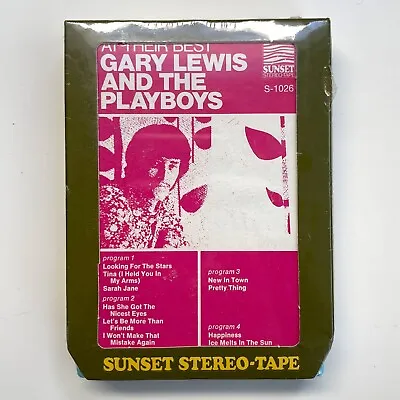 Vintage 1970s GARY LEWIS & THE PLAYBOYS 8-Track Tape SEALED At Their Best • $17.95