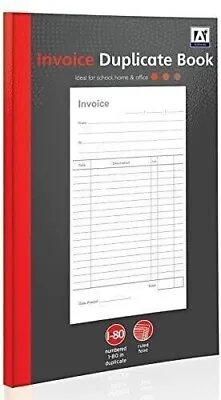 A5 Invoice Duplicate Book 1-80 Carbon Copy Receipt Book • £4.99