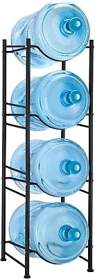 5 Gallon Water Jug Holder Water Bottle Storage Rack 4Tier For Saving Space Black • $27.59