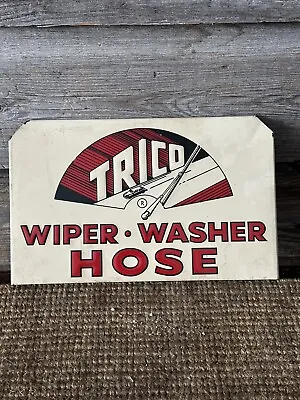 Vintage Trico Advertising Sign Trico Wiper Sign Embossed Tin Sign • $221.69