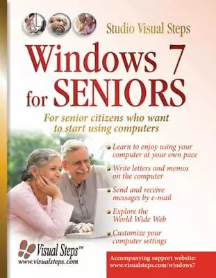 Windows 7 For Seniors: For S- Studio Visual Steps 9789059051263 Paperback New • $22.20