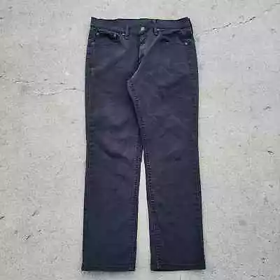 Levi's 541 Jeans 32x29 Black Pants Straight Grunge Dark Work Denim Tag 32x30 • $24