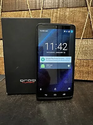 Motorola Droid Turbo - 32GB - Black (Verizon) Smartphone With Box READ DESC!!! • $25