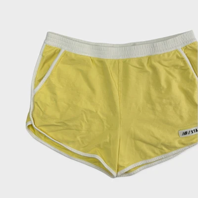 $22.49 • Buy New Balance X Staud Women's Running Shorts Size Large Yellow Athletic Fit Terry