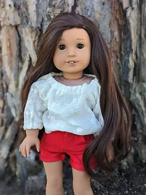 Mariposa Custom American Girl Doll OOAK Reddish Brown Hair Brown Eyes Kanani • $160