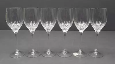 Lot 6 Wedgwood Vera Wang  Duchesse  Long Stem 9.5  Crystal Wine Glasses • $189.99