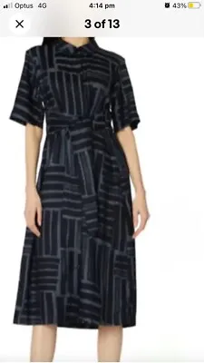 $124.50 • Buy Gorman Sunkissed Shirt Dress Linen  Blend Chambray Brand New $249 8 S