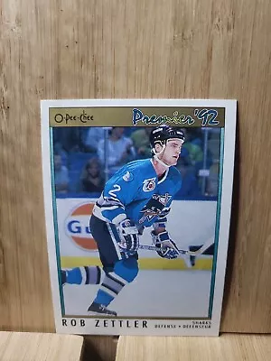 ROB ZETTLER🏆O-PEE-CHEE Premier '92 #21 NHLPA Card🏆 FREE POST • $4