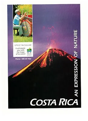 $11.25 • Buy 1992 Costa Rica Volcano Tourism Island Vacation Vintage Print Advertisement