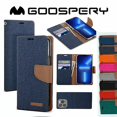 For IPhone 15 14 13 12 11 Pro Max XS XR 8 Plus Card Wallet Denim Cover Flip Case • $11.99