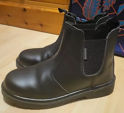 Mens Blackrock Dealer Boots Chelsea Leather Safety Work Steel Toe Cap Size 6 • £5.99