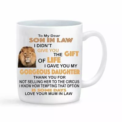 £8.49 • Buy Son In Law Mug Cup, Funny Birthday, Christmas, Secret Santa, Novelty Gift