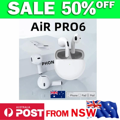 $30.99 • Buy Original Air Pro 6 Tws Wireless Bluetooth Earphones Mini Pods Earbuds Earpod