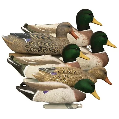 Higdon Magnum Mallard Duck Decoys With Flocked Heads 6 Pack • $109.99