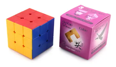 ZhanChi 55mm Size 3x3x3 Magic Cube 3x3 Speed Cube Professional Competitive Race • $22.31