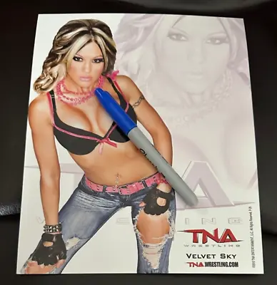VELVET SKY Original Licensed TNA Wrestling Publicity Photo (2010) * WWE * AEW • $4